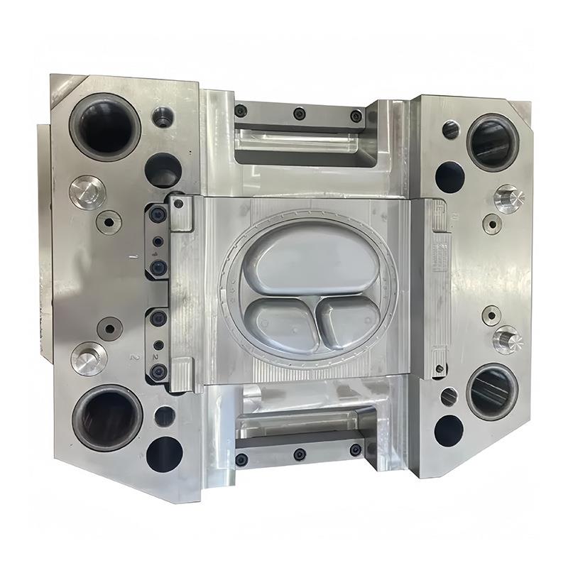 餐盘3格一体婴儿吃具饭辅分食隔盘餐具模具餐盘注BZG子塑模加工生