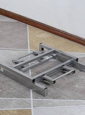 正方形子叠桌腿支67926架腿桌架铁桌子桌腿餐桌腿桌架金属脚折台