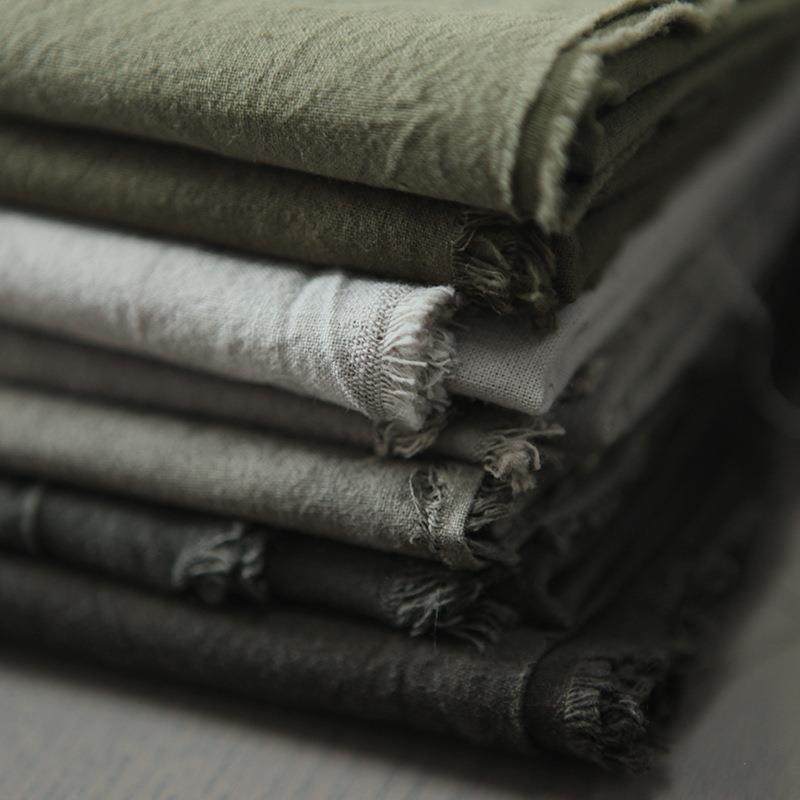 洋葱皮薯装莨染染布料面植物染草木色料DIYF75H767S布组服桌布拼