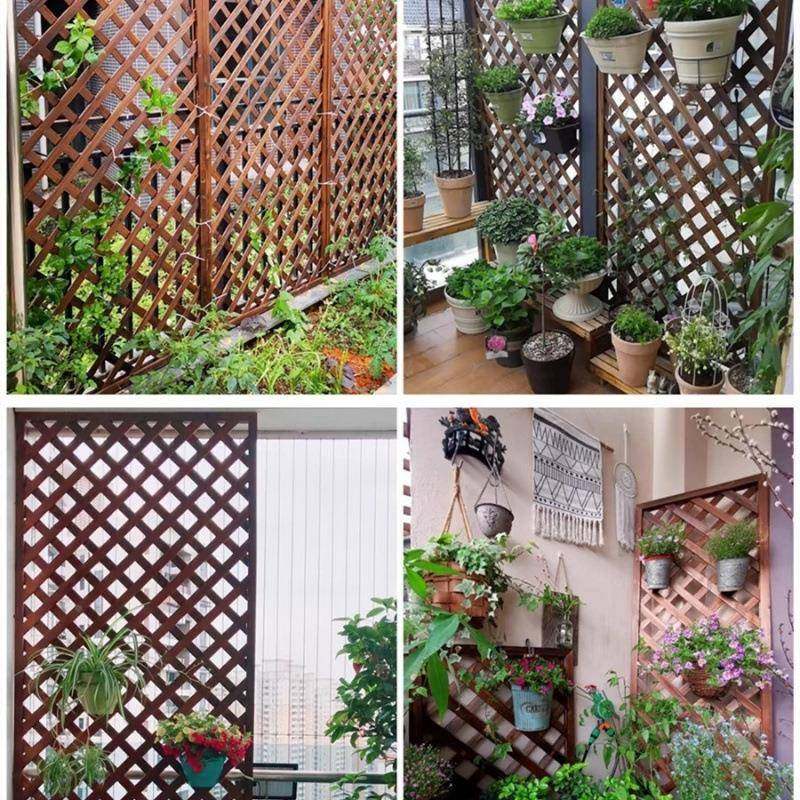 栏防dB2l0G0R腐木花园围栅栏格户外阳台花架爬隔藤架网护栏实木篱,家居饰品,餐桌花艺,淘宝优惠券,粉丝福利购,淘宝优惠卷