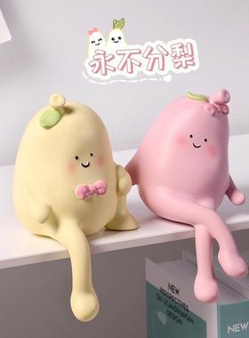 抱抱梨娃摆件吊脚娃创意居装家饰品书架客厅情侣结婚BJ1903礼物柜