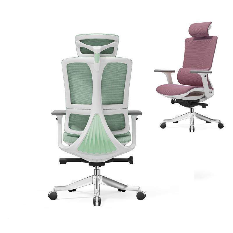 03#椅2025新款人体工学送办公上网布透气可升降头枕网椅货楼安装