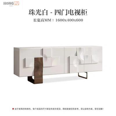 轻柜奢IXL意简约现代客电视厅茶几组合视式听柜烤漆储物餐边柜