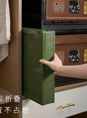 中古风衣服收量纳箱大容格柜收纳筐高档可折子抽屉式家无品牌/叠