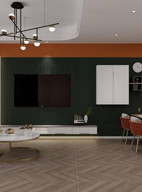 木色126132鱼骨纹原砖600x100法式木纹瓷砖庭客厅卧室服装店院地