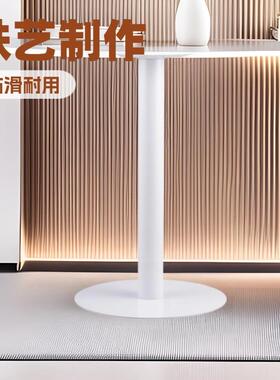 支架吧铁配艺白VUD色桌腿支架金铁艺桌脚台脚圆桌不锈钢桌腿台脚