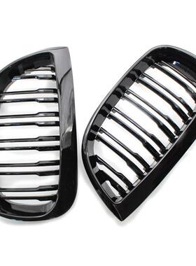 适用0宝1系E8网1马E8732504-7年黑色前保险杠改装中进气格栅