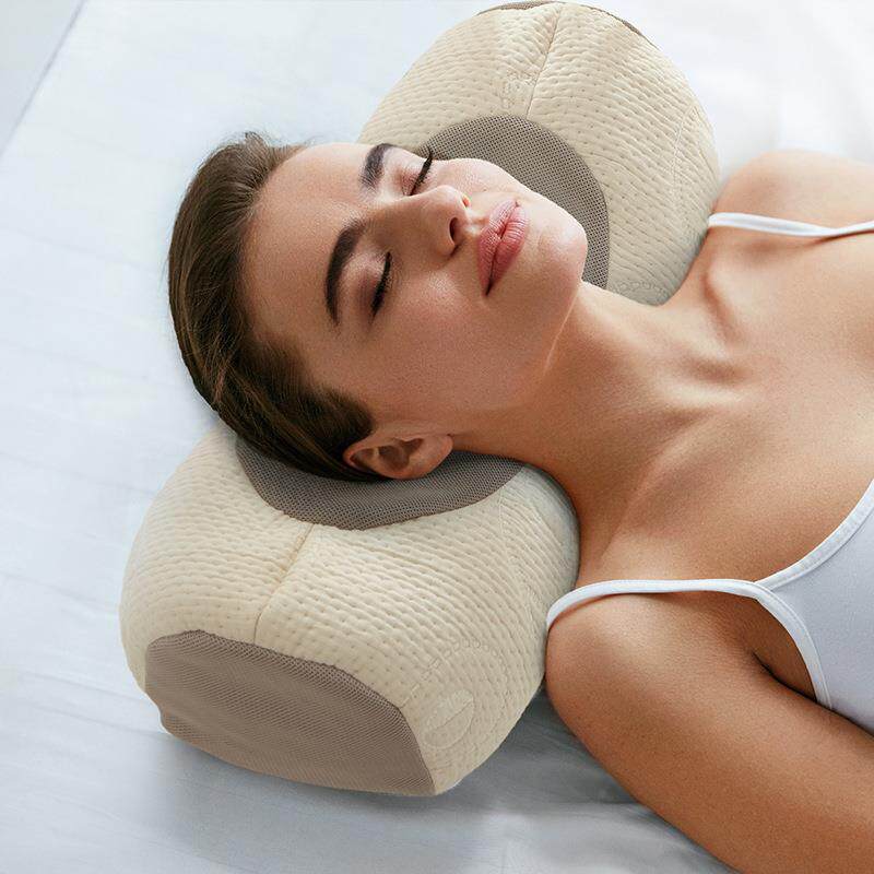 全荞麦壳枕头纯棉单睡护人助眠枕加高颈椎专用枕芯皮家用颈颈枕枕