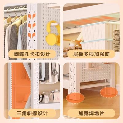 家用货室架衣卧宿简易开放式sdf12320挂衣架公寓出租房舍衣橱收纳