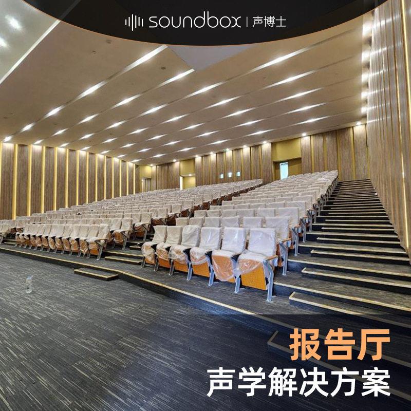 报告厅建声设计方案体育馆剧院展览馆墙面吸音处理降噪静音