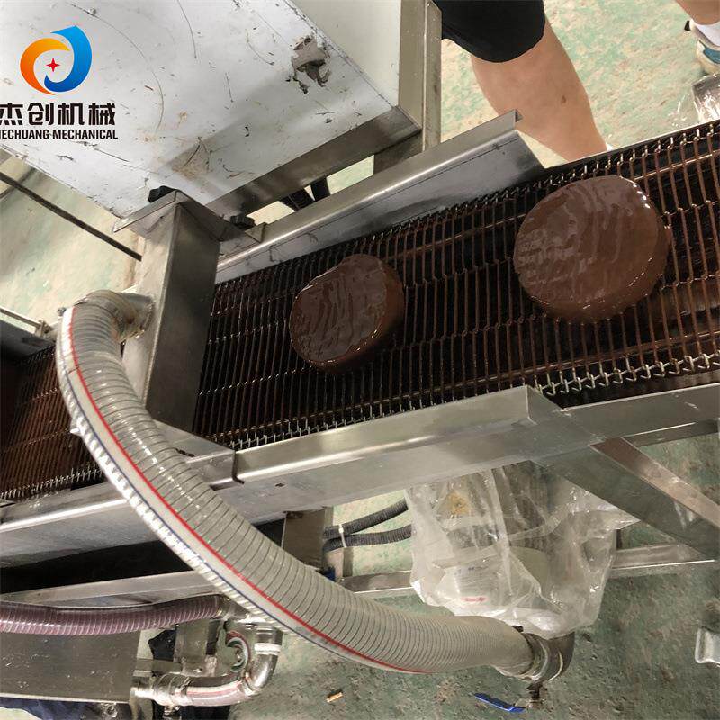 脆皮吐面包裹巧司克机巧JVN克力派淋巧克力酱器设备力单双面可淋