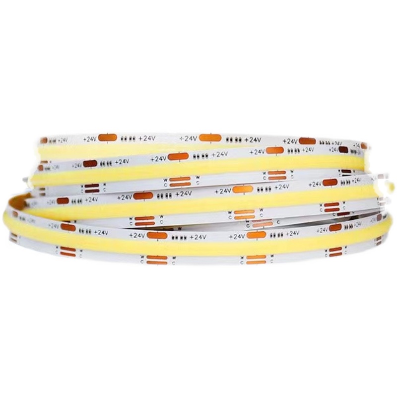 cob无光斑线性灯高亮柔性led灯条可裁剪可粘贴12v24v装修吊顶暖白