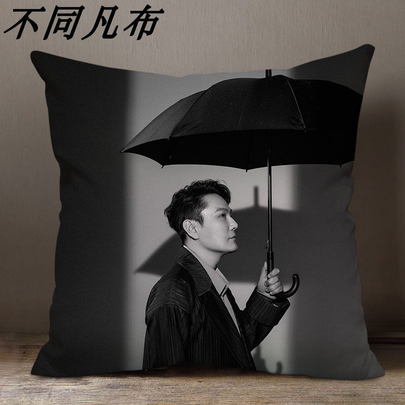 张信哲演唱会应援抱枕纪念品靠枕靠垫护腰汽车办公室腰枕被子两用