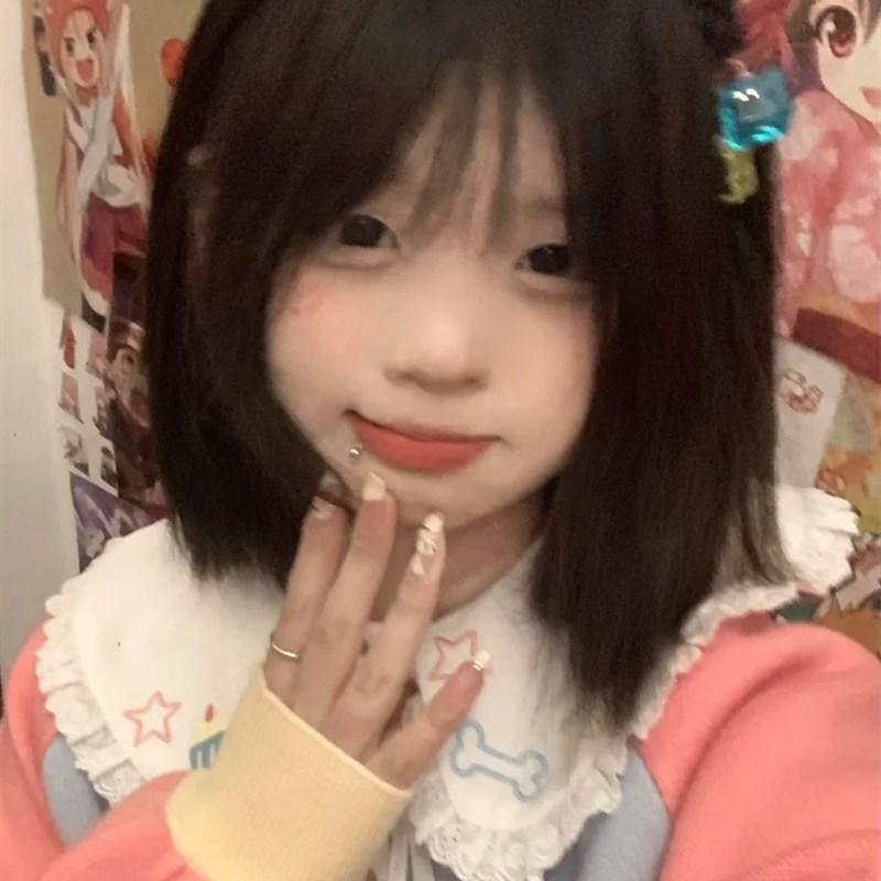 假发女短发新款甜妹波波头仿全真人发圆脸蓬松自然整顶造型全头套