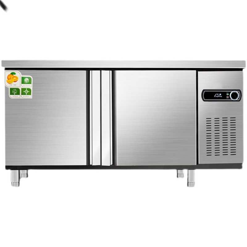 工作台冷藏冷冻双温商用不锈钢操作台冰柜奶茶吧台平冷柜直冷冰箱