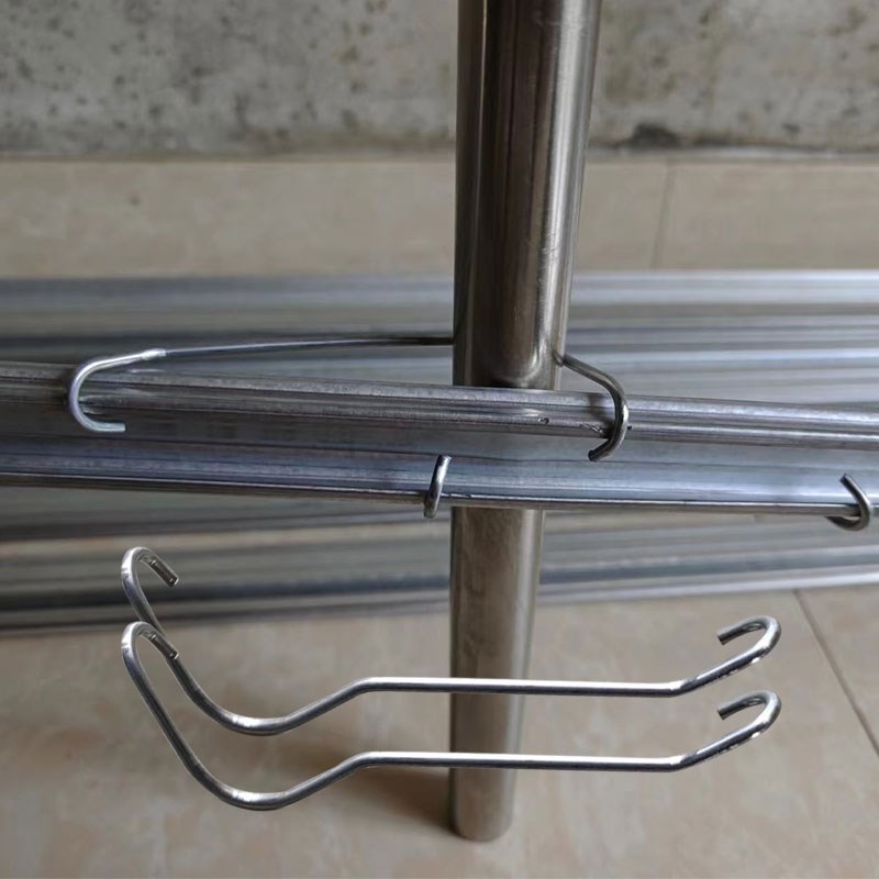 大棚卡槽固定器防风固膜热镀锌夹子卡扣配件大全钢管挂钩扁担簧