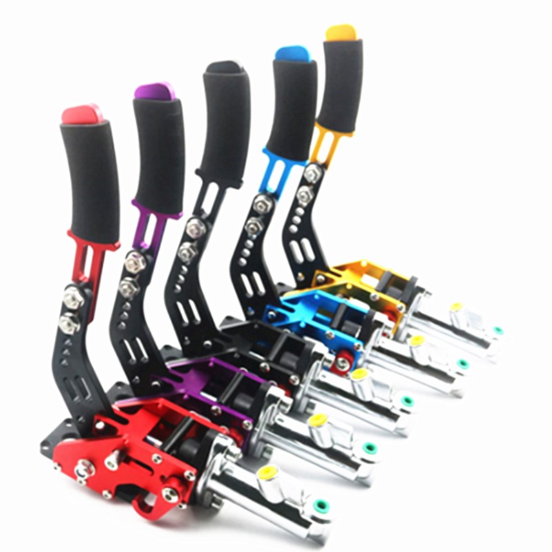 汽车改装液压后刹车拉杆 通用型赛车漂移竞技彩色手刹 弯型手刹