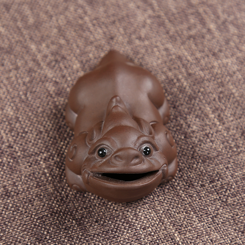 宏云茶具陶瓷紫砂茶宠摆件精品可养创意工艺招财貔貅茶玩茶盘配件