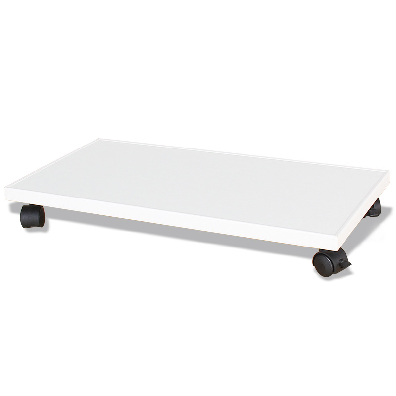 台式电脑主机托架主大码放机箱平板底座带滑轮板移动置物架带刹车