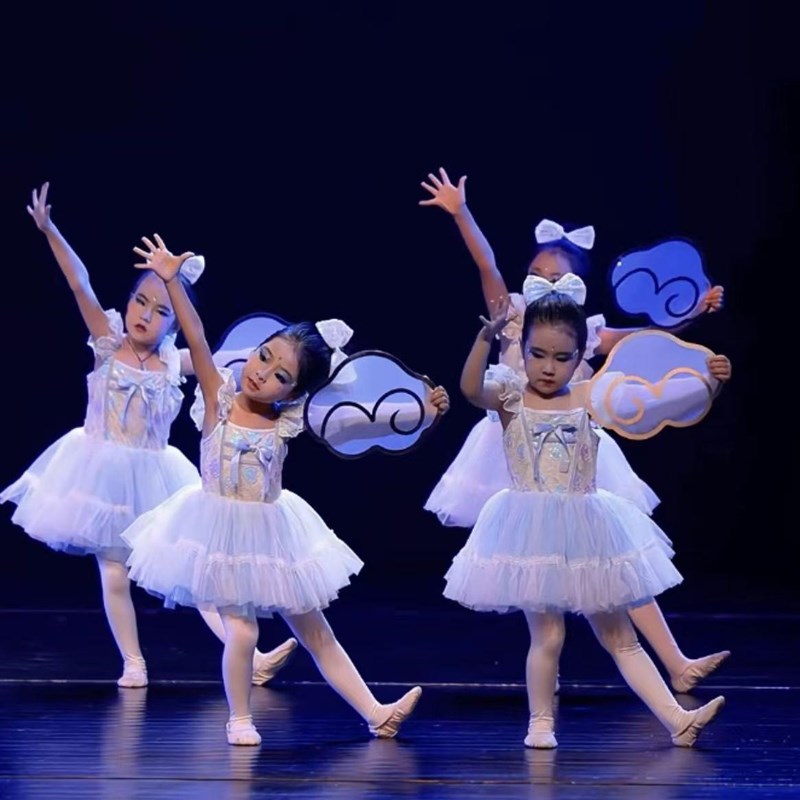 六一儿童蓬蓬裙演出服我有一个梦想幼儿园女童舞蹈公主纱裙表演服