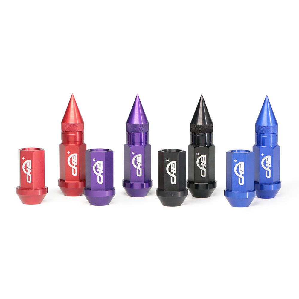 汽车轮毂强螺母厂家高度7075铝螺母m12胎轮螺螺帽66生产非标母