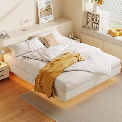 全实木无床头浮悬物床排骨架小户YPI型气压高箱榻收纳储箱体榻米