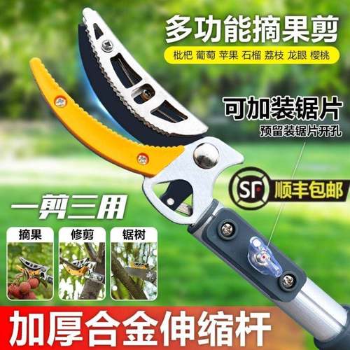 高空摘果器高空FAC果剪伸缩摘龙摘眼摘果子摘高枝剪新款果神器枇
