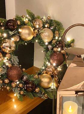 cm50c装m韩版圣诞0花598环圣诞饰品圣诞场景布置装饰门店橱窗4挂