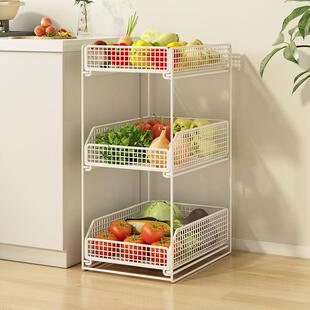 888抽多功能拉储菜架厨房菜篮纳子置物架放菜多层落地台面蔬菜收