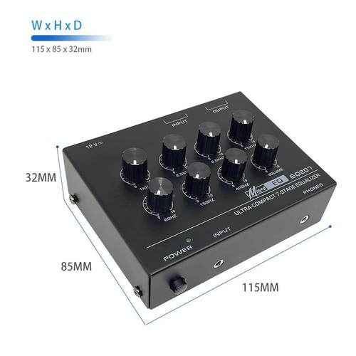 紧凑型7E20七段均衡器无品牌/车载家用发烧人K歌KTV效果器音声频