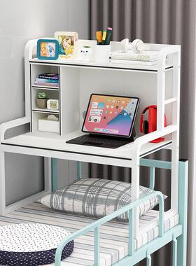 床学上电脑懒人桌大悬学桌生宿舍20211011床头书书架大号上铺空写
