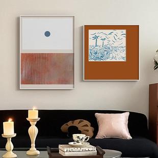 法式 饰画 复古al202410小众当室代艺术客厅背景墙卧餐挂边高级感装