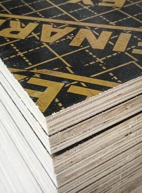 廊工坊工厂黑花JHU模板多高清层混凝土施材料层覆膜板工地水建筑