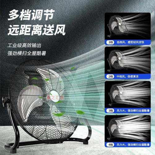 工业强力趴地咨询客服扇大力大扇功率工厂风家用商用落地台式两用