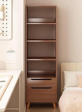 实架木转多角书柜落地置物窄松立柜木儿AL000117童家用书架层收纳