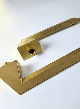 柄铜把IEJ手防盗把手墅别家装大门拉手锁具配件门古铜色不生锈铜