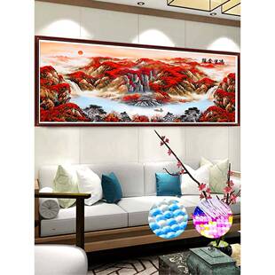 ?55d钻石画贴202新款满钻手工diy运当Fh($%px}头点画客厅鸿大气十