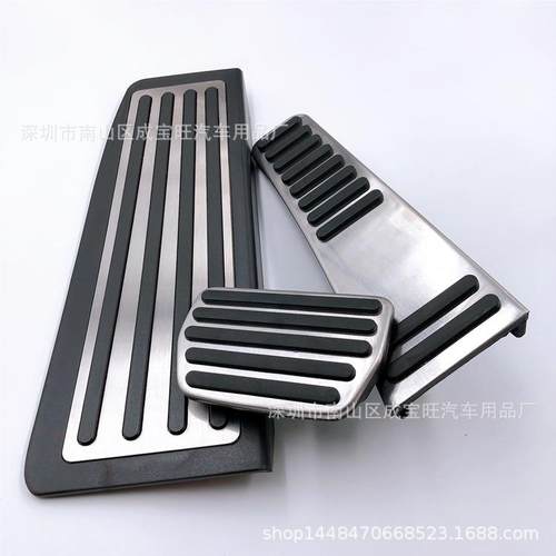 适用沃尔沃17-22X415C6刹0油门踏板改装防金属装饰车休息滑脚款踏