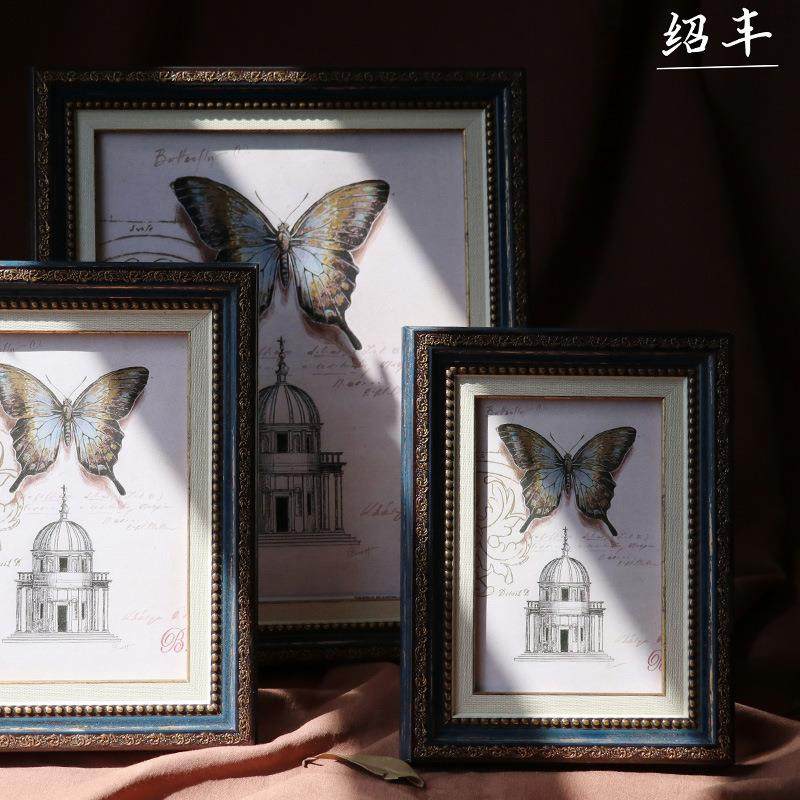 复古相框欧摆台6寸装7寸F85691328寸1式0寸12寸16寸A4A3挂墙旧做,家居饰品,DIY亲子装饰画,淘宝优惠券,粉丝福利购,淘宝优惠卷