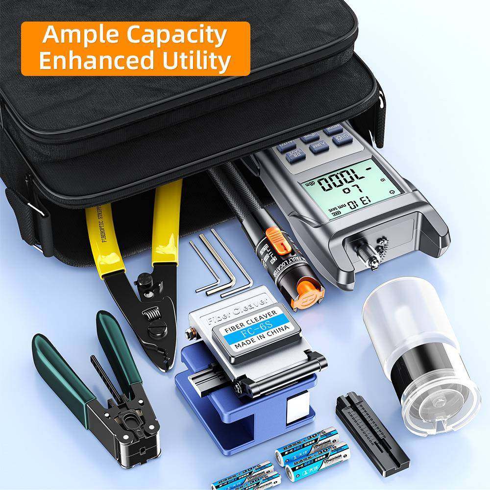 光纤冷接套装具套箱装包熔接机工具光纤工具米勒割钳光功率计红光
