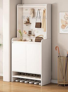 鞋家柜门玄关柜一体间厅柜置物架入户柜衣架新款JBA洞洞口板储用