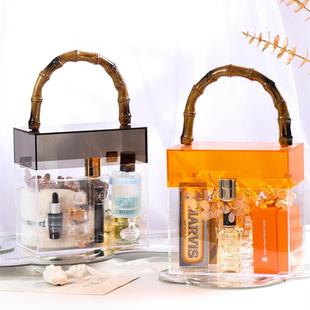 亚力子竹盒节2025手提透明克婚礼圣诞盒纳谷子269吧唧收盒婚庆玻