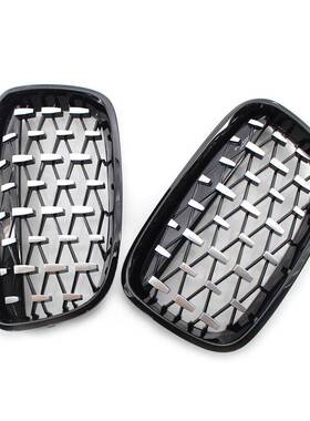 适用202中于马1系宝F20网改装11-14年黑色中网前脸进气格栅前杠流