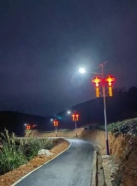 太阳能灯OAV户防水12V分外体路灯新灯农村道路照明灯壁灯头带电路