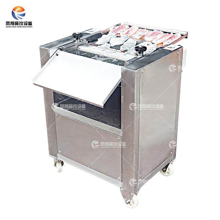 厂家直销全自动去鱼皮鱼骨机鱿鱼草鱼黑鱼皮剥离机立式鱼去皮机