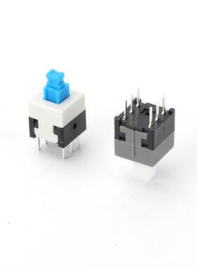 自无开关.自锁无锁锁按键8开关6脚自复位53781小型按钮58*5.87*7*