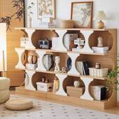 新书款 复架地置物架异形组合落书柜矮客厅转IBS角玄关展示架子古