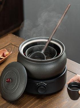 火山石器黑茶老白茶用煮茶古法茶具套装陶瓷碗家专电陶用92461炉