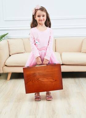 驰远174p颜cs小学生彩印水彩装笔绘画画笔蜡笔木盒料画套彩笔174