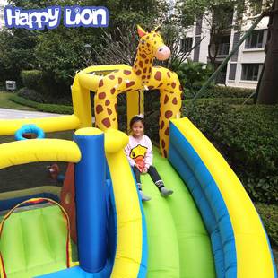 淘气滑堡充气滑梯蹦床用小型充气城亲堡ZHP子乐园淘家气堡弹跳水